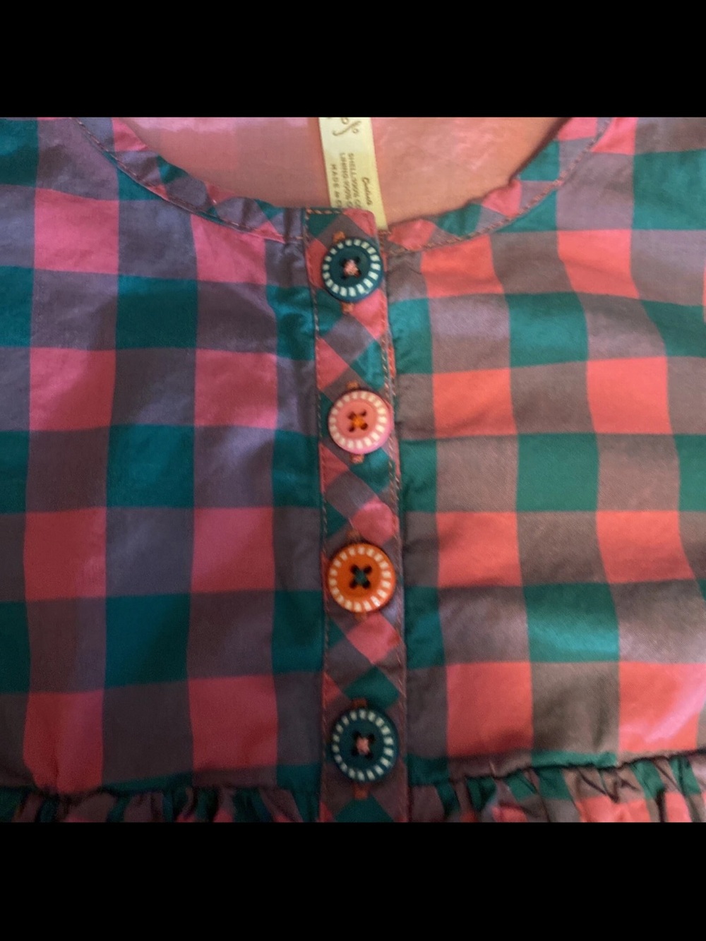 Matilda Jane Pink and Teal Patterned Dress - Picture 4 of 8